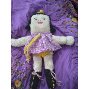 Primitive Folk Art Handmade Doll